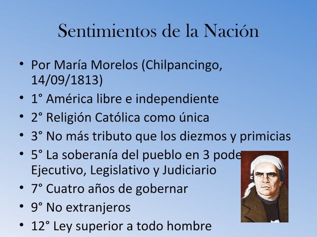 Sentimientos de la nación
