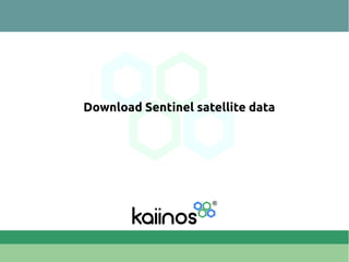 Download Sentinel satellite data
 