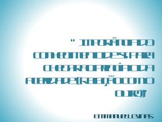 “ Importância do conhecimento de si para chegar ao princípio da alteridade (Relação com o outro)” Emmanuel Levinas 