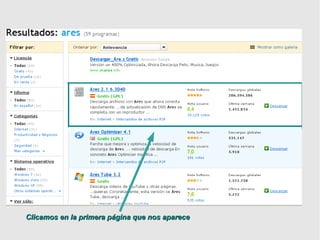 Clicamos en la primera página que nos apareceClicamos en la primera página que nos aparece
