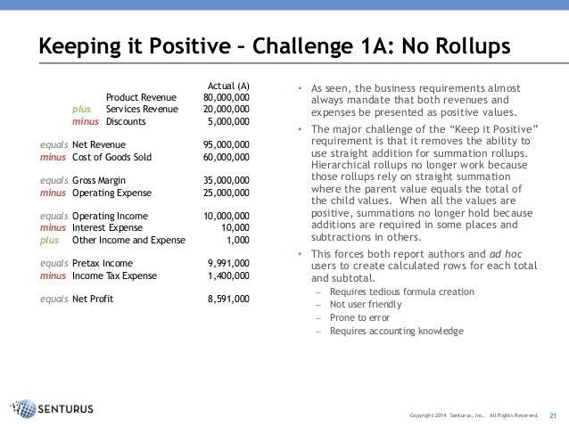 revenue and expense report