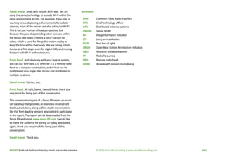 REPORT Small-cell backhaul: Industry trends and market overview © 2013 Senza Fili Consulting • www.senzafiliconsulting.com...