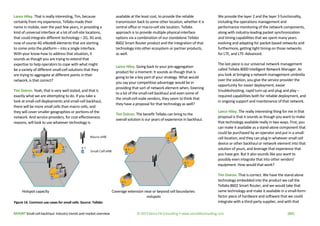 REPORT Small-cell backhaul: Industry trends and market overview © 2013 Senza Fili Consulting • www.senzafiliconsulting.com...