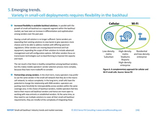 REPORT Small-cell backhaul: Industry trends and market overview © 2013 Senza Fili Consulting • www.senzafiliconsulting.com...