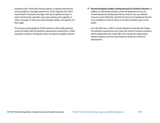 REPORT Small-cell backhaul: Industry trends and market overview © 2013 Senza Fili Consulting • www.senzafiliconsulting.com...