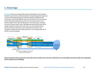 REPORT Small-cell backhaul: Industry trends and market overview © 2013 Senza Fili Consulting • www.senzafiliconsulting.com...