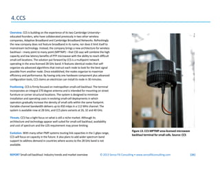REPORT Small-cell backhaul: Industry trends and market overview © 2013 Senza Fili Consulting • www.senzafiliconsulting.com...