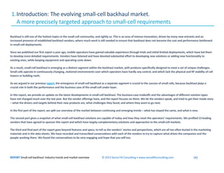 REPORT Small-cell backhaul: Industry trends and market overview © 2013 Senza Fili Consulting • www.senzafiliconsulting.com...