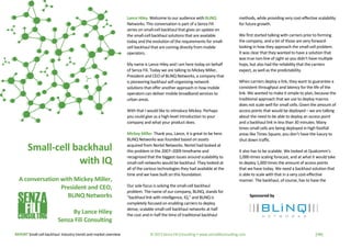 REPORT Small-cell backhaul: Industry trends and market overview © 2013 Senza Fili Consulting • www.senzafiliconsulting.com...