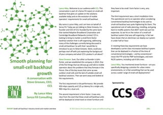 REPORT Small-cell backhaul: Industry trends and market overview © 2013 Senza Fili Consulting • www.senzafiliconsulting.com...