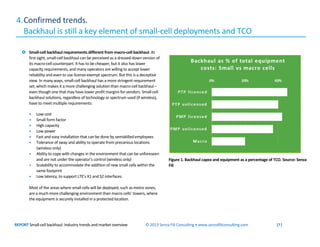 REPORT Small-cell backhaul: Industry trends and market overview © 2013 Senza Fili Consulting • www.senzafiliconsulting.com...