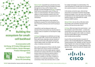 REPORT Small-cell backhaul: Industry trends and market overview © 2013 Senza Fili Consulting • www.senzafiliconsulting.com...