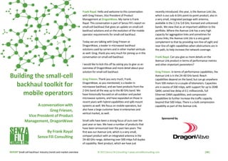 REPORT Small-cell backhaul: Industry trends and market overview © 2013 Senza Fili Consulting • www.senzafiliconsulting.com...