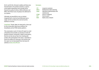 REPORT Small-cell backhaul: Industry trends and market overview © 2013 Senza Fili Consulting • www.senzafiliconsulting.com...