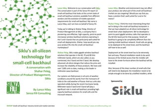 REPORT Small-cell backhaul: Industry trends and market overview © 2013 Senza Fili Consulting • www.senzafiliconsulting.com...