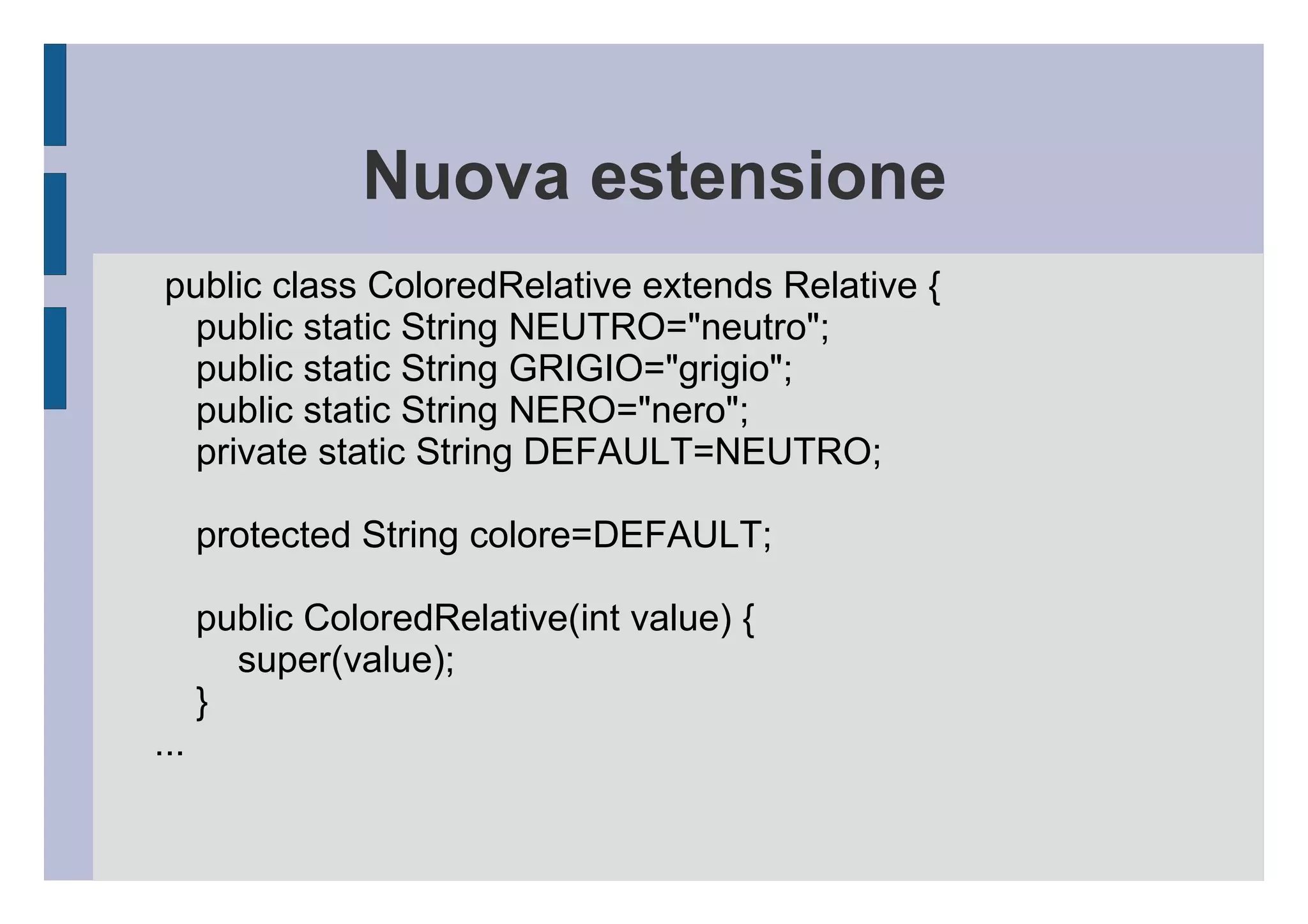 Correlazioni-osservazioni Natural  super classe di Relative 