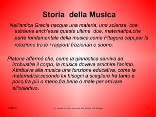 Historia de La Musica | ODP
