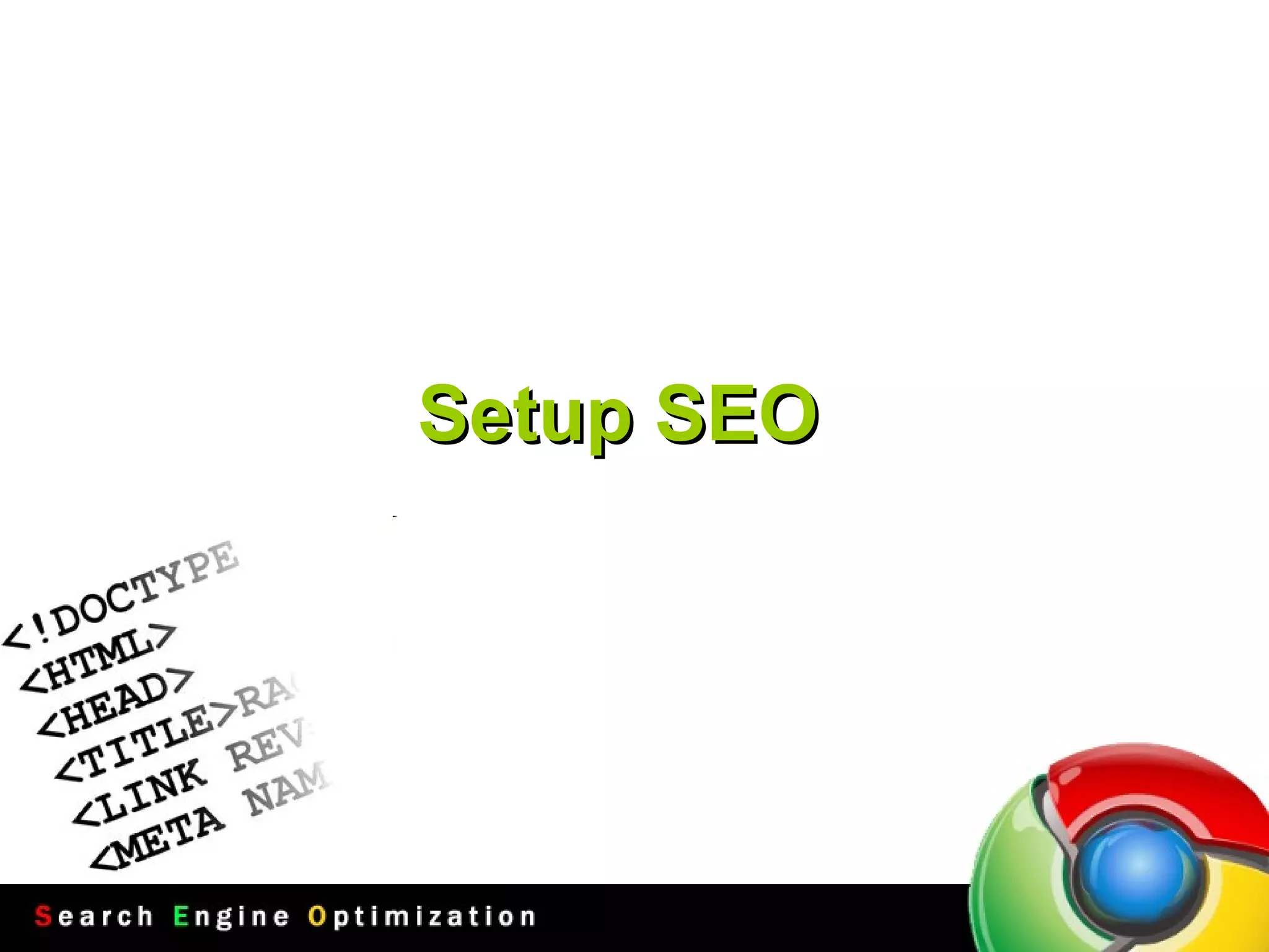 Setup SEO 