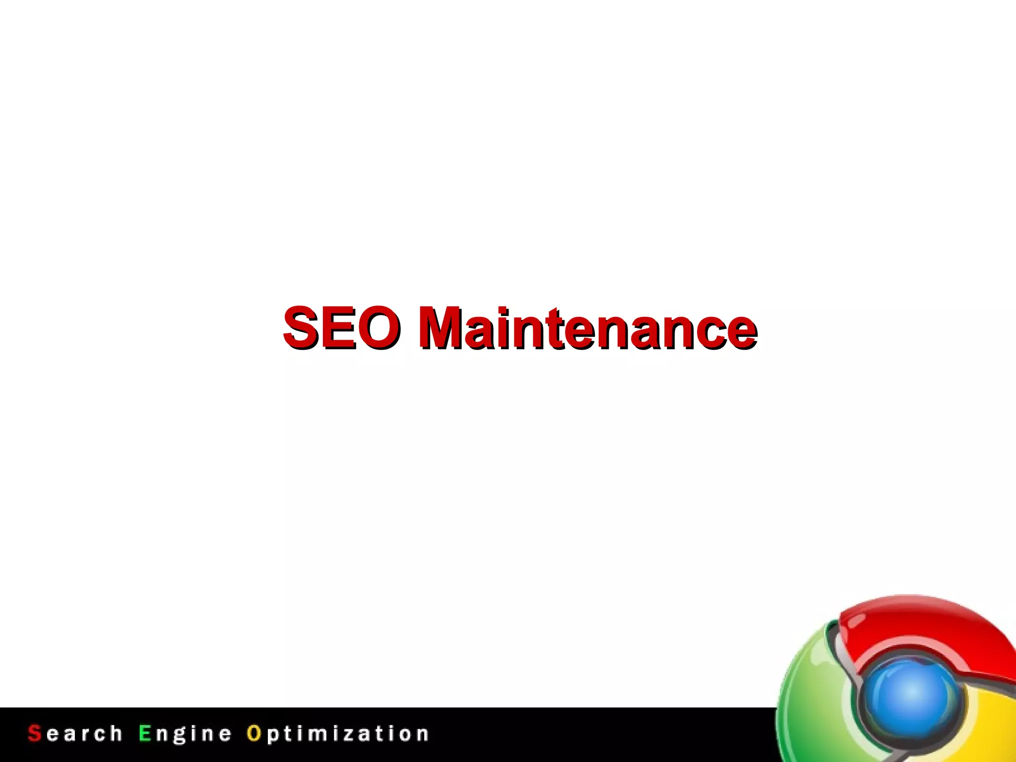 SEO Maintenance 