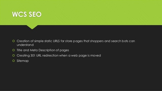 websphere commerce seo