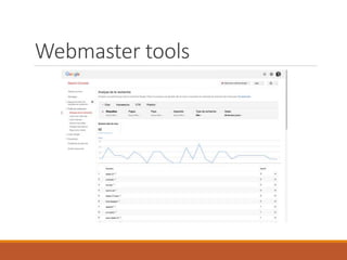 Webmaster tools
 