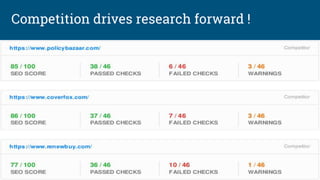 Competition drives research forward !
 