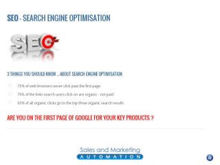 Search Engine Optimisation - SEO - what we do