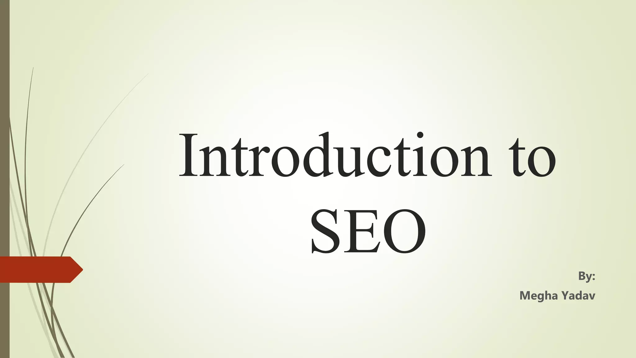 Introduction to SEO | PPT