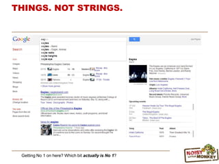 Getting No 1 on here? Which bit actually is No 1?
THINGS. NOT STRINGS.
 