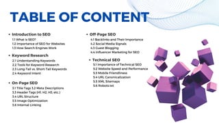 SEO basics for beginners | PPT