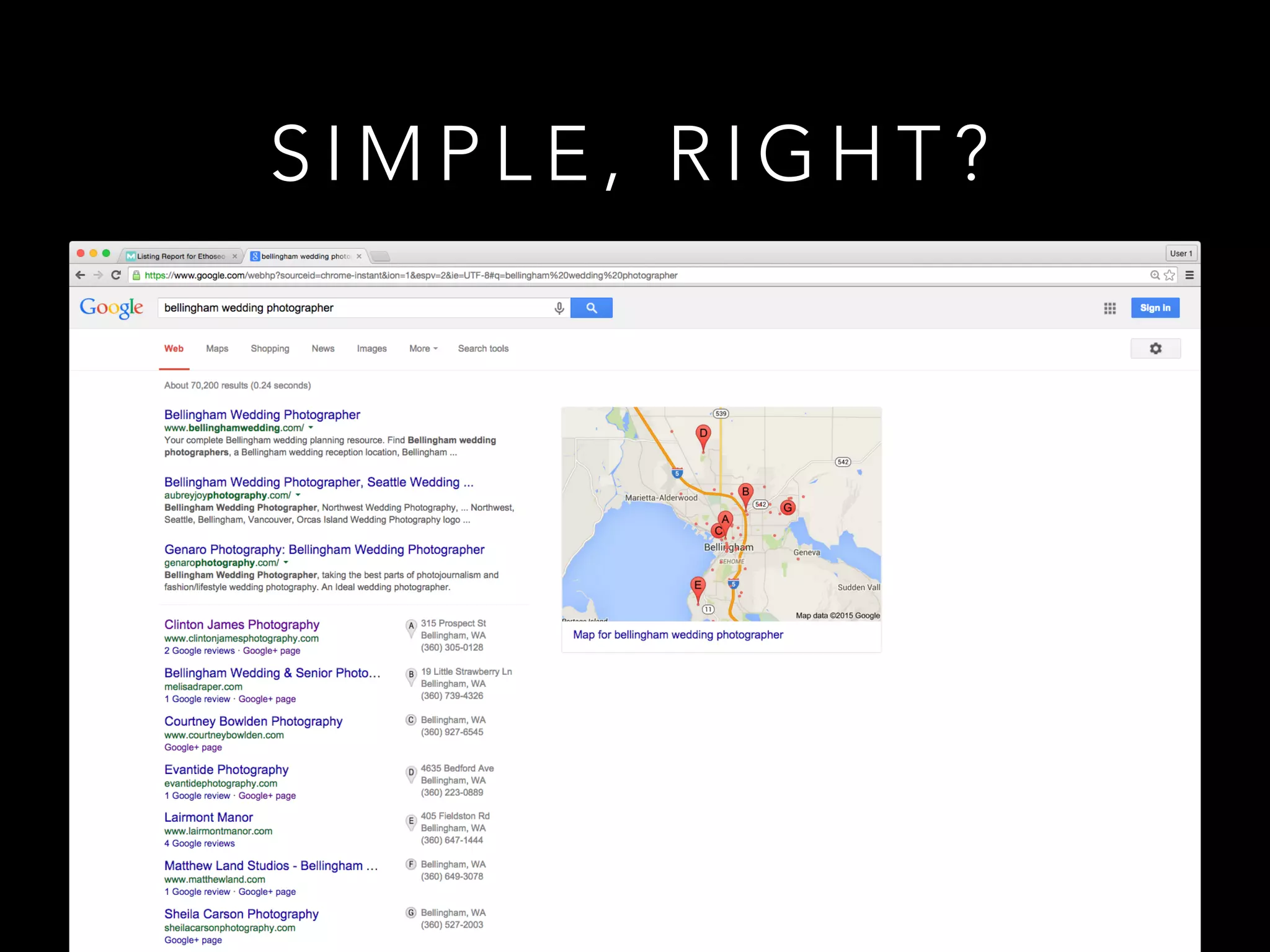 S I M P L E , R I G H T ?
 