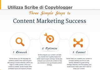 Utilizza Scribe di Copyblogger
 