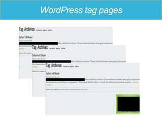 WordPress tag pages
 