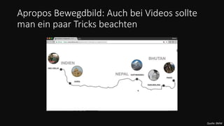Apropos Bewegdbild: Auch bei Videos sollte
man ein paar Tricks beachten
Quelle: BMW
 