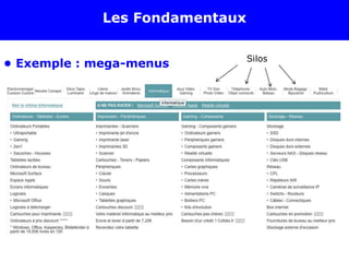 Les Fondamentaux
• Exemple : mega-menus Silos
 