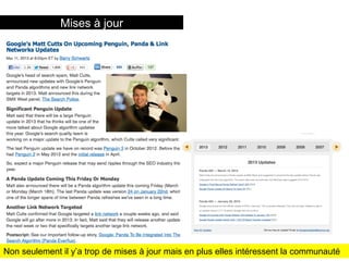 6 titre de la présentation
Mises à jour
Non seulement il y’a trop de mises à jour mais en plus elles intéressent la communauté
 