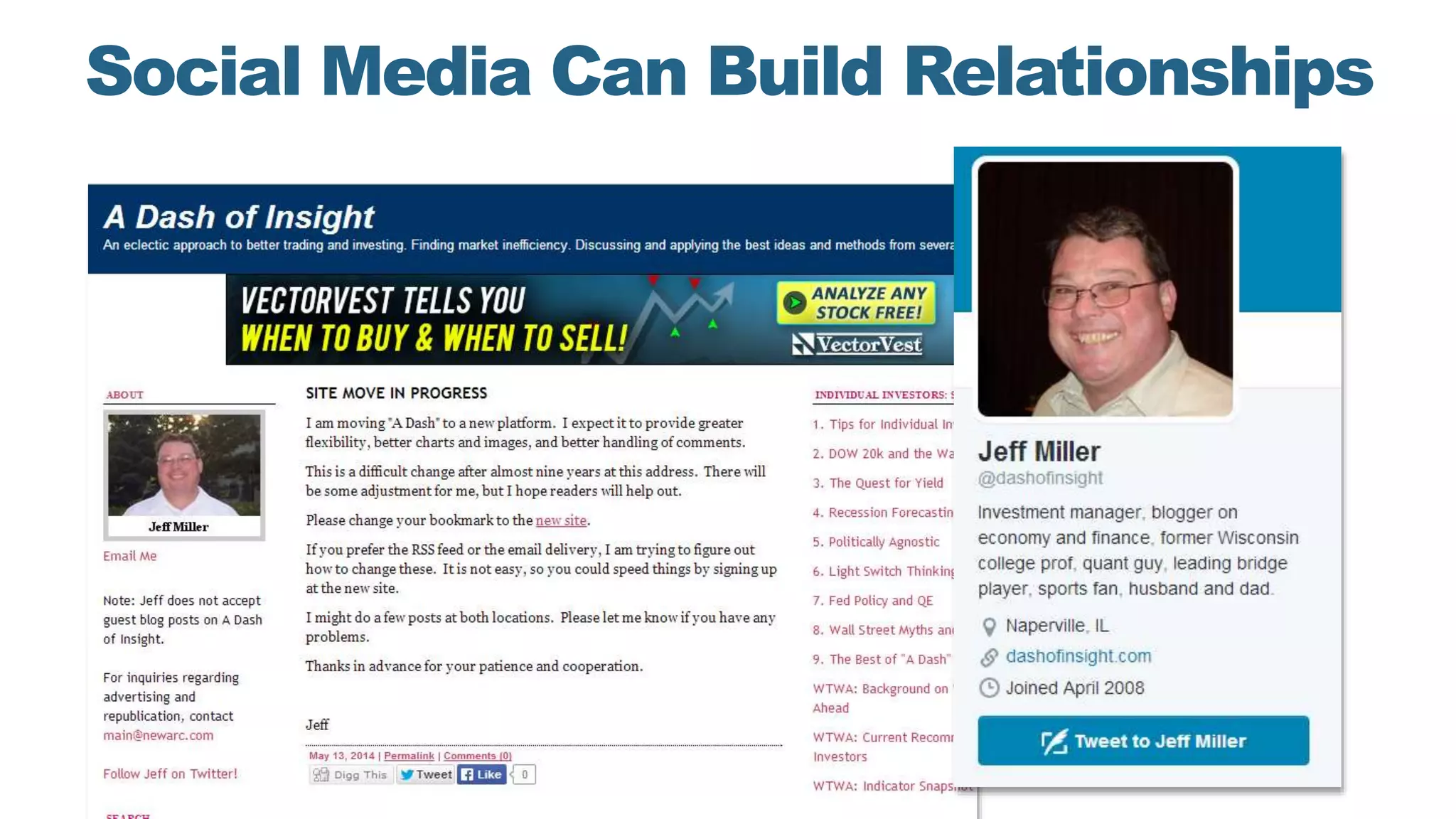 Social Media Can Build Relationships
 