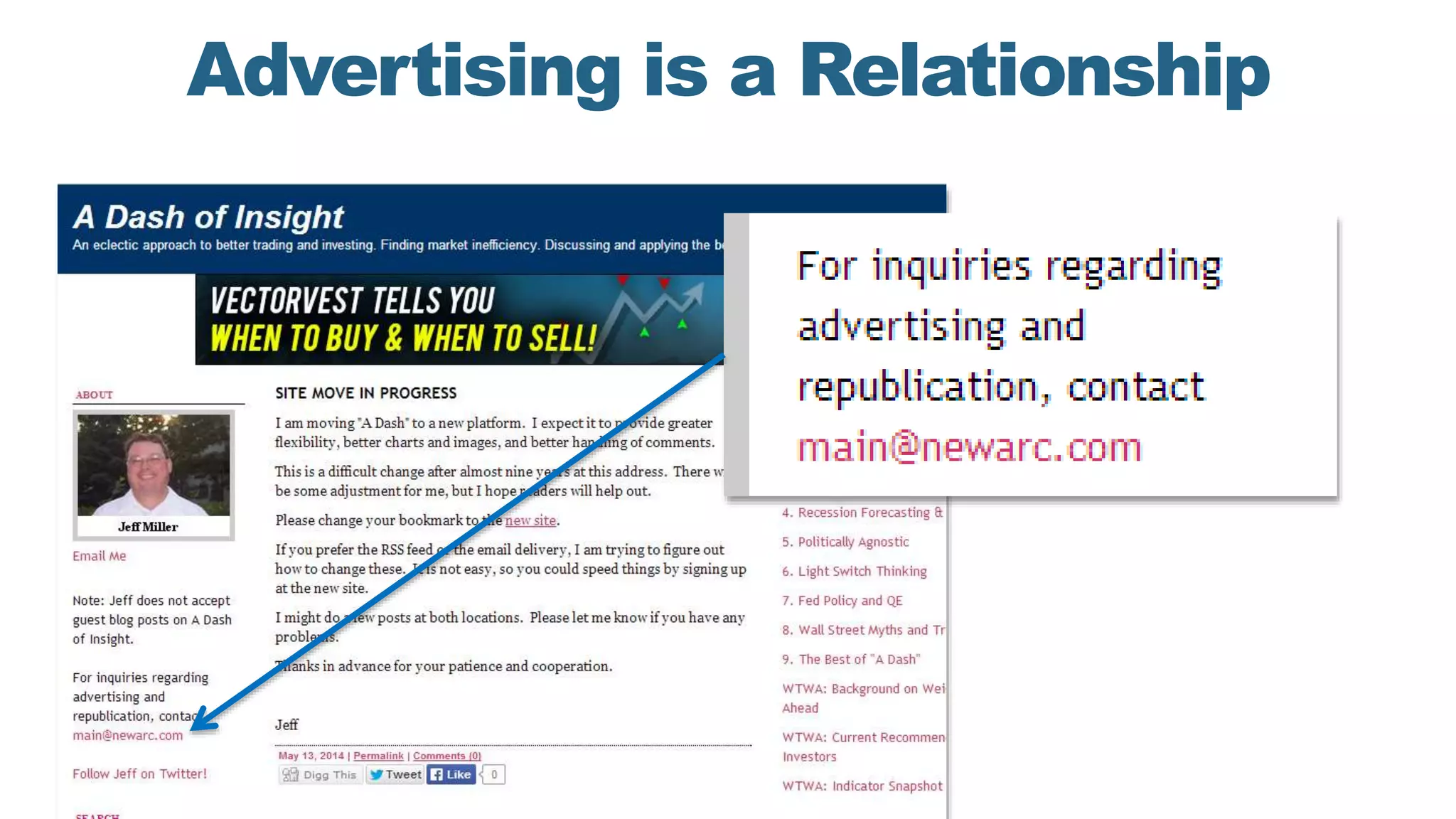 Advertising is a Relationship
 