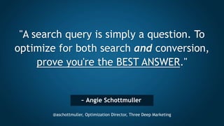 :: SEO Conversion Optimization - Angie Schottmuller - #CH2014
WE CAN BRING BALANCE
TO THE FORCE...
 