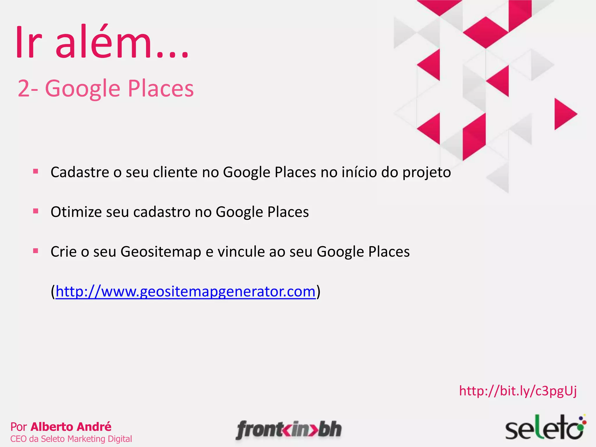 Use o Google KeywordExternal Tool para criar bons títulosDica: Você pode usar o Xenu Link Sleuth para analisar os títulos da concorrência e assim ter insights para os seus títuloshttp://bit.ly/yvPWF