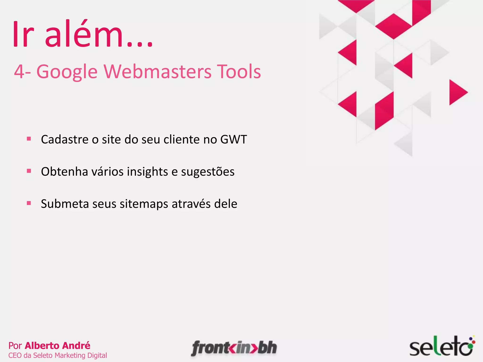 Coloque sempre o título descritivo do link