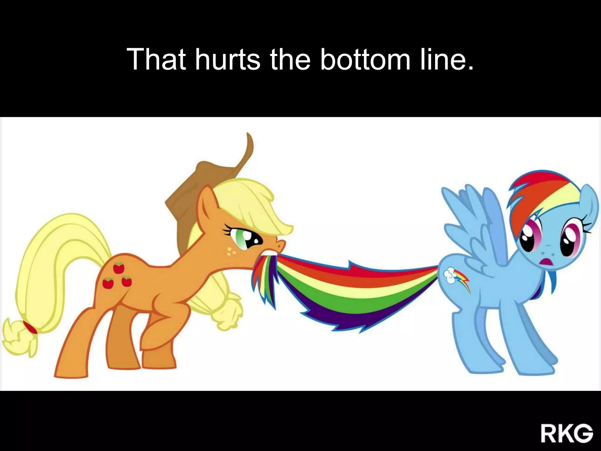 That hurts the bottom line.
 