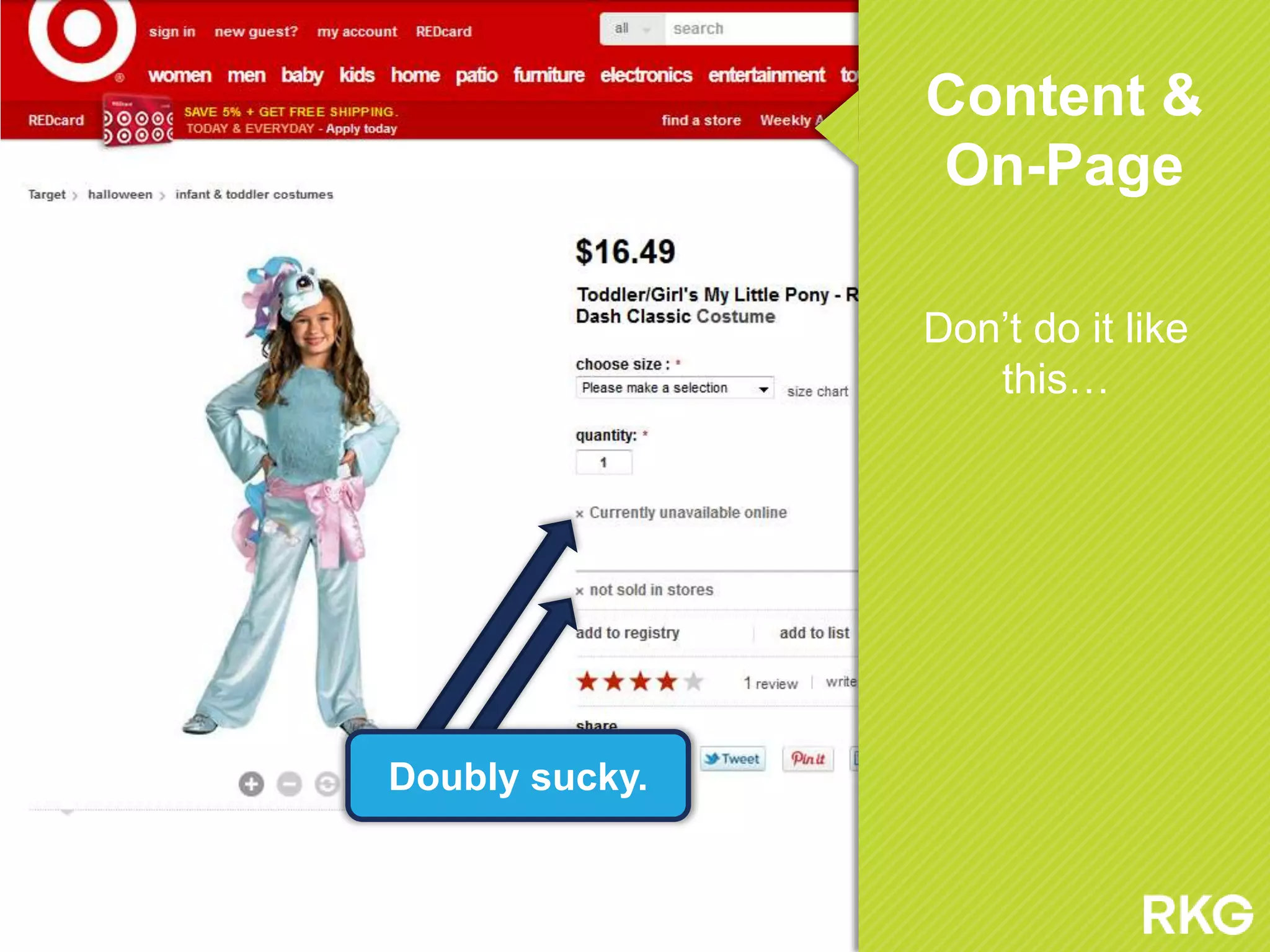 Content &
On-Page
Don‟t do it like
this…
Doubly sucky.
 