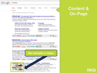 Content &
On-Page
Not actually a video.
 