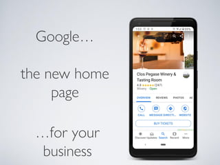 …for your
business
Google…
the new home
page
 