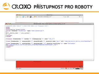 SEO @ Google University pro finanční segment