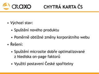 SEO @ Google University pro finanční segment