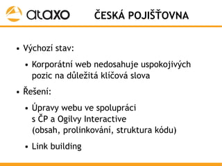 SEO @ Google University pro finanční segment