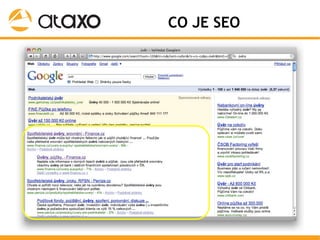 SEO @ Google University pro finanční segment