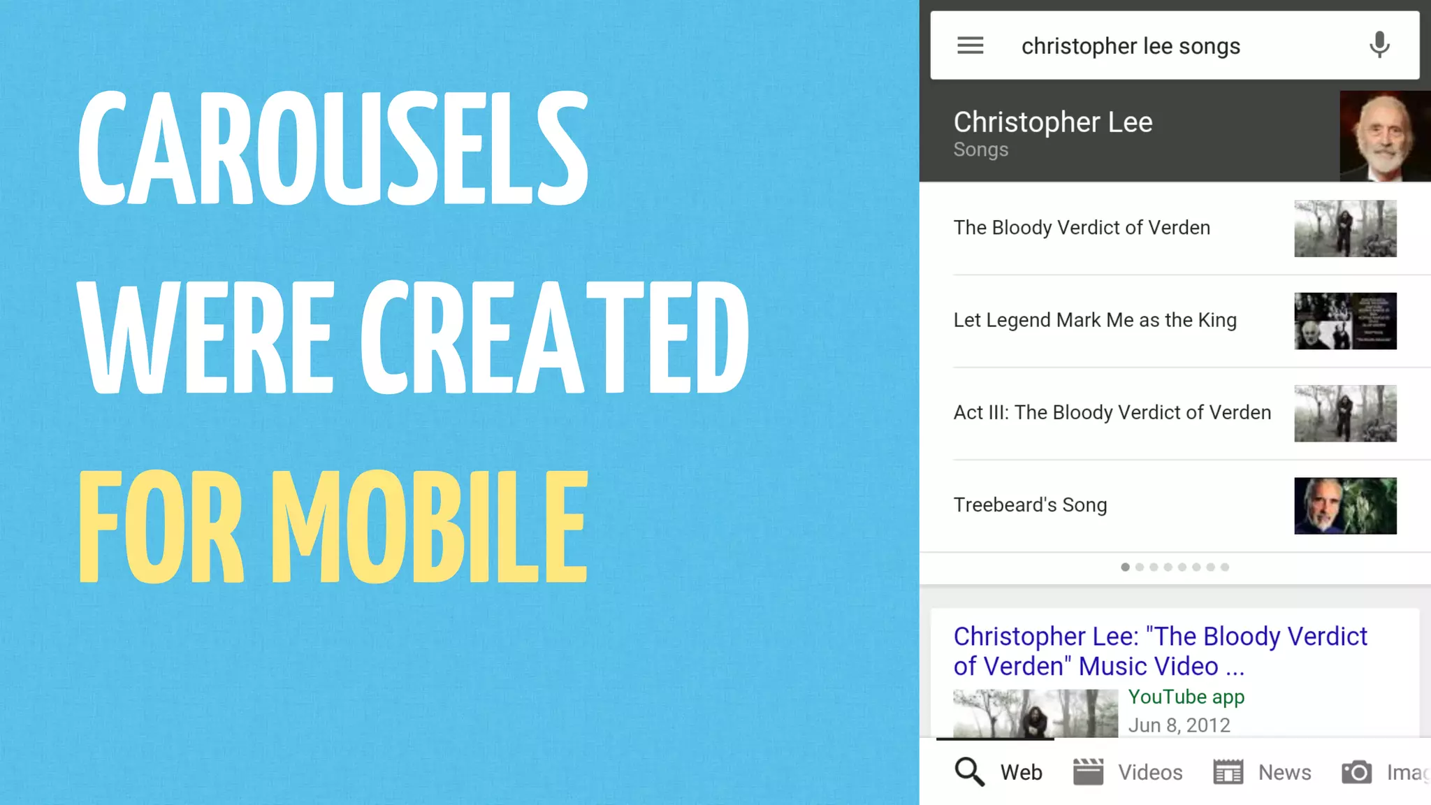 CAROUSELS
WERECREATED
FORMOBILE
 
